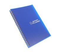 Lurrose Budget Planner Portatile Pianificazione Finanziaria Pratica Tracker Spese Organizzatore Budget per Casa e Lavoro Copertina Blu Scuro con Argento