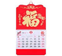 Lurrose Calendario da muro cinese: calendario 2026 dell'anno del cavallo con motivo a cavallo dello zodiaco cinese - Planner mensile con date chiare e momenti salienti delle festività
