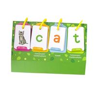 Lurrose Carte Didattiche Montessori per Apprendimento Parole Educativo con Flashcards per e Scrittura Strumenti per Prescolare e Giochi Parole Materiali Cartoncino Resistente e Facile da