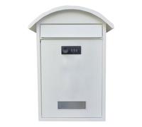 Lurrose Cassetta postale con serratura a parete - Cassette postali con serratura a combinazione per esterni - Cassetta di sicurezza con codice - Porta posta in metallo con