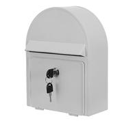 Lurrose Cassetta postale in metallo da parete, cassetta postale con a chiave, di sicurezza sospesa, di sicurezza con chiave, porta- 10x7,7x3,3 pollici