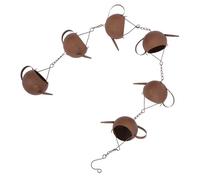 Lurrose Catena di Drenaggio in Metallo Antiruggine per Esterni, Catena Antipioggia a Cascata Rustica con Gancio, Scarico Acqua per Giardino, Balcone e Ville, Resistente alle Intemperie,