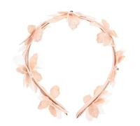 Lurrose Cerchietto per Chioma in Pizzo Rosa Fiore, Accessorio Adorabile per Bambina, Comodo da Indossare e Facile da Togliere, per Foto e Ogni Occasione