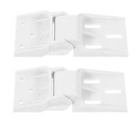 Lurrose Cerniera Porta Congelatore 3 Fori in Plastica 2 Pezzi per Frigorifero Domestico e Commerciale senza Viti Accessorio Riparazione Stabile e Facile Installazione