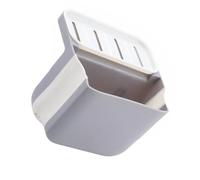 Lurrose Cestello di Scarico Sospeso per Lavello Cucina Cestello Portaoggetti Multifunzione in Materiale Leggero Filtro per Lavello Domestico Grigio per Frutta e Spugne Organizer