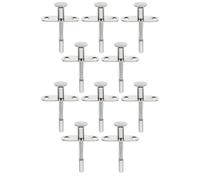 Lurrose Chiusura a Molla per Culla 10 Pezzi, Chiavistello a Stantuffo in Acciaio Inox M5*70, Bullone Regolabile per Porta di Stoccaggio, Ferramenta per Casa