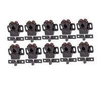 Lurrose Chiusure Per Porte a Leva Cattura Palla, Clip Di Chiusura Per Porta in Ferro Forgiato Resistente, Set Da 20 Pezzi Per Armadi Cucina Camera Soggiorno