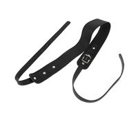 Lurrose Cintura Regolabile per Tuba e Trombone in Pelle Nera Design Creativo che Riduce Pressione su Spalle e Schiena, Accessorio per Musicisti