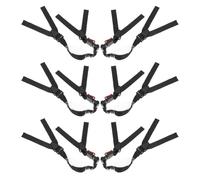 Lurrose Cinturini Regolabili per Casco 6 Pezzi, Cordini di Ritenzione per Mento in Materiale Resistente, Accessori per Caschetti da Lavoro e Protezione della Testa, per Uso Esterno