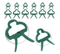 Lurrose Clip per Piante da Giardino Verde in Pp, 20 Pezzi Salda e Utilizzo Versatile, per Piante Rampicanti Come Rose, Supporto Resistente per Orto e Serra