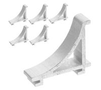 Lurrose Clip Per Ripiani Frigorifero e Congelatore in Lega Di Alluminio Supporti Per Ripiani Frigorifero Carico Elevato Set Da 6 Clip Per Organizzazione Compatta