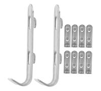 Lurrose Clip per Ripiano Frigorifero in Acciaio Inossidabile 10 Pezzi Ganci per Congelatore Facile Installazione e Resistente per Frigoriferi e Vetrine