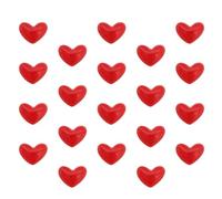 Lurrose Compatti ed Ecologici per Accessori Set 20 Stampini a Forma di Cuore in Resina Rossa come Orecchini e Decorazioni per Borse
