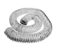 Lurrose Condotto Dell'aria in Alluminio Essicatore Canalizzazione Dell'aria in Lamina Di Alluminio Tubo Dell'asciugatrice Condotto Dell'aria Di Ventilazione Argento Foglio Di Alluminio