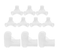 Lurrose Connettori per Armadio in Plastica 16 Mm, Giunti Tubolari a 3 e 4 Vie per Scaffalature Modulari, Set da 20 Pezzi per Organizer Guardaroba e Scarpiere, Supporto Carichi