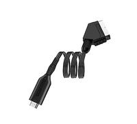 Lurrose Convertitore Scart Adattatore Video Audio per Tv e Dispositivi USB per Alimentazione per Vhs Dvd e Smartphone