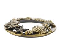 Lurrose Copertura Aromaterapia per Candele in Barattolo Coperchio in Lega di Zinco Sicuro e Decorativo con Motivo Rilievo Accessorio Chic per Profumo e Protezione Aromi