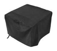 Lurrose Copertura per Braciere Quadrata Oxford Nero Resistente, Facile da Installare, Adatta per Tavoli da Fuoco a Gas da Esterno e Patio