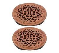 Lurrose Copertura per Buca Chitarra Acustica in Legno 41 Pollici 2 Pezzi Riduttore di Feedback per Chitarra Acustica Accessori per Performance Live e Raduni All'aperto
