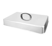 Lurrose Copertura per Rettangolare in Acciaio Resistente Coperchio Melting Dome per Bbq e Piastra Sigilla Calore e Aroma per Bistecche e Formaggi Accessorio Cucina Versatile e Robusto