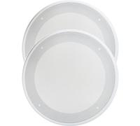 Lurrose Copertura Protettiva in Laminato a Freddo in per Altoparlanti Auto 2 Bianco, Resistente e, per Rifacimenti e Protezione Subwoofer