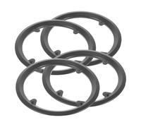 Lurrose Copertura Protettiva Leggera e Resistente per Catena Bici 4 Pezzi in Plastica Nera per Trasmissione 42 Denti e 4 Bulloni, per Ciclismo su Strada e Lunghe Distanze