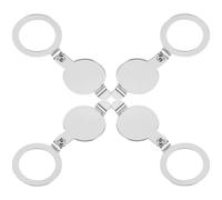 Lurrose Copertura Spioncino Porta Interna in Rame 16mm, Set 4 Pezzi Protezione Privacy Rotante per Sicurezza Appartamento e Tutela della Privacy