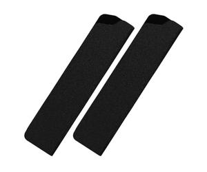 Lurrose Coperture per Taglierine da Viaggio 2 Pezzi in Materiale Floccato Nero, Guaine Protettive per Coltelli da 4-5 Pollici, Manicotti Compatti Antiscivolo per Uso Esterno