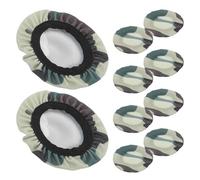 Lurrose Copri Auricolari Lavabili Traspirante 10 Pezzi, Coperture Elastiche Protettive per Cuffie Over-ear 6-7,5 Cm, Barriera Antipolvere per Giochi e Allenamenti