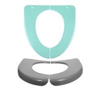 Lurrose Copriwater Portatile Pieghevole 2 Pezzi in Plastica e Compatto, Sedile del Water per Viaggi e Campeggio, Cuscino Coprisedile Igienico per Bagni Pubblici e Uso Domestico