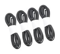 Lurrose Corde Elastiche in Nylon Nere per Diari e Traveler Notebook, 4 Pezzi di Corde Elastiche di Ricambio con Fibbia in Metallo, Accessori Elastici Flessibili per Ufficio
