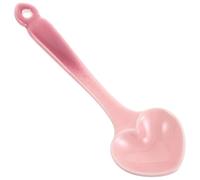 Lurrose Cucchiaio da Dessert in Ceramica a Forma di Cuore Rosa, Posate Creative Ergonomiche per Gelato e Dolci, Utensile Versatile per Casa, Bar e Ristoranti