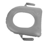 Lurrose Cuscino Gonfiabile per Sedile Wc in PVC con Ventose Antiscivolo Rialzo Comodo e Portatile per Anziani Facile da Installare e Trasportare con Sacchetto di Conservazione