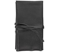 Lurrose Custodia da Viaggio per Orologio in Pelle Nera, Porta Orologio Portatile Cerniera, Custodia Organizer Compatta per Orologi da Polso, per Viaggi e Conservazione Casalinga