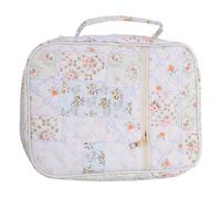 Lurrose Custodia Porta-bibbia Donna Trapuntata con Manico e Doppia Cerniera, Borsa per Libri Religiosi con Ampie Tasche Interne ed Esterne per Accessori, per Studio e Chiesa