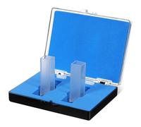 Lurrose Cuvetta al Quarzo per Spettrofotometro da 3,5ml, Percorso Ottico 10mm, 2 Pezzi, per Applicazioni Farmaceutiche e Laboratorio