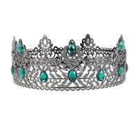 Lurrose da re in stile barocco vintage con strass di cristallo, per uomo, per teatro, ballo di fine anno, accessorio per per cosplay, compleanno, ballo di fine anno, Halloween