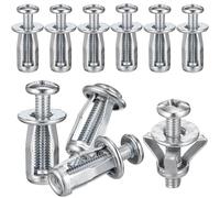 Lurrose Dado Petalo per Porta Cava con Vite, Ancoraggio Espansione in Acciaio Inox Resistente alla Ruggine, per Fissaggio su Pannelli Metallici e Porte Cave