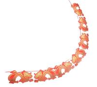 Lurrose Decorazione Capodanno Cinese Striscione di Carta con Drago per Festa di Primavera Ghirlanda Appendibile per Soffitti Porte e Finestre Bunting Festivo Luminoso e Facile da