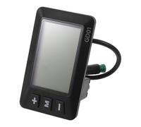 Lurrose Display LCD Impermeabile per e-Bike - Schermo a 5 Pin per cruscotto di Bicicletta elettrica per visualizzare Batteria, velocità e chilometraggio, Ideale per e-Bike da Città o Mountain