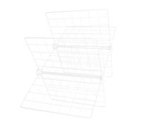 Lurrose Divisorio per Congelatore in Metallo ad Alta Resistenza 6 Scomparti Scaffale Organizer per Frigorifero e Dispensa Cucina Separatore Rete per Conservazione Alimenti in Casa e