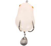Lurrose Esche Artificiale a Forma di 4cm in Resina Bianca per Pesca in Acque Dolci, Facile da Trasportare e Conservare, Accessorio per Amici Appassionati di Pesca All'aperto