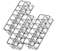 Lurrose Espositore per Rossetti Organizer Cosmetici Salvaspazio 3 Pezzi Struttura Multi-grid 12 Scomparti in Plastica per Tavolo da Make-up