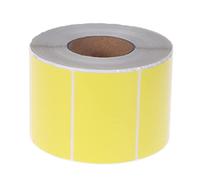 Lurrose Etichette Termiche Adesive per Stampanti 60x40 Mm Rotolo 800 Pezzi Colore Giallo Antiolio Antifrizione per Ufficio, Negozio e Cucina senza Nastro a Trasferimento Termico