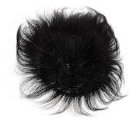 Lurrose Extension Chioma Veri Uomo Clip, Pezzo Chioma Liscia Nera, Comoda e Traspirante, Accessorio Elegante per Uso Quotidiano e Fancy Dress