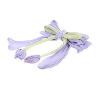 Lurrose Fermaglio Capelli Donna Elegante Forma Di Tulipano Forcina Floreale in Clip Laterale Robusta Adatto Per Matrimoni Feste e Uso Quotidiano