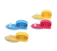 Lurrose Fermaporta da Pavimento per 4 Pezzi in Plastica a Forma di Lumaca, Design Adorabile, Antiscivolo e Previene Lo Schiacciamento delle Porte, per Camere Colore Casuale