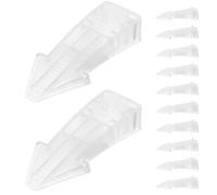 Lurrose Fermaporta in PVC Flessibile 20 Pezzi per Protezione Porta, Semplice da Installare, Dimensioni 8,3x3,5x1,6cm, per Casa e Soggiorno