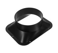 Lurrose Flangia di Collegamento in Abs Nero per Impianti Condotti, Resistente ad Alta Pressione, Base Rettangolare per Ventilatori Aria, per Installazioni Industriali e Sistemi