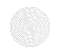 Lurrose Foglio di Maglia Fai da Te Rotondo 20 Pezzi 11,5 CM per Ricamo e Borse, Rete Bianca Multiuso per Tessitura e Filati di Lana